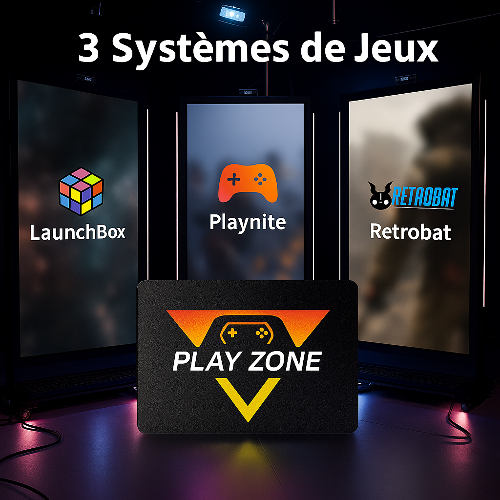 PlayZone™ Super Console – 50 000+ Jeux Préinstallés, 1 To SSD, 4K