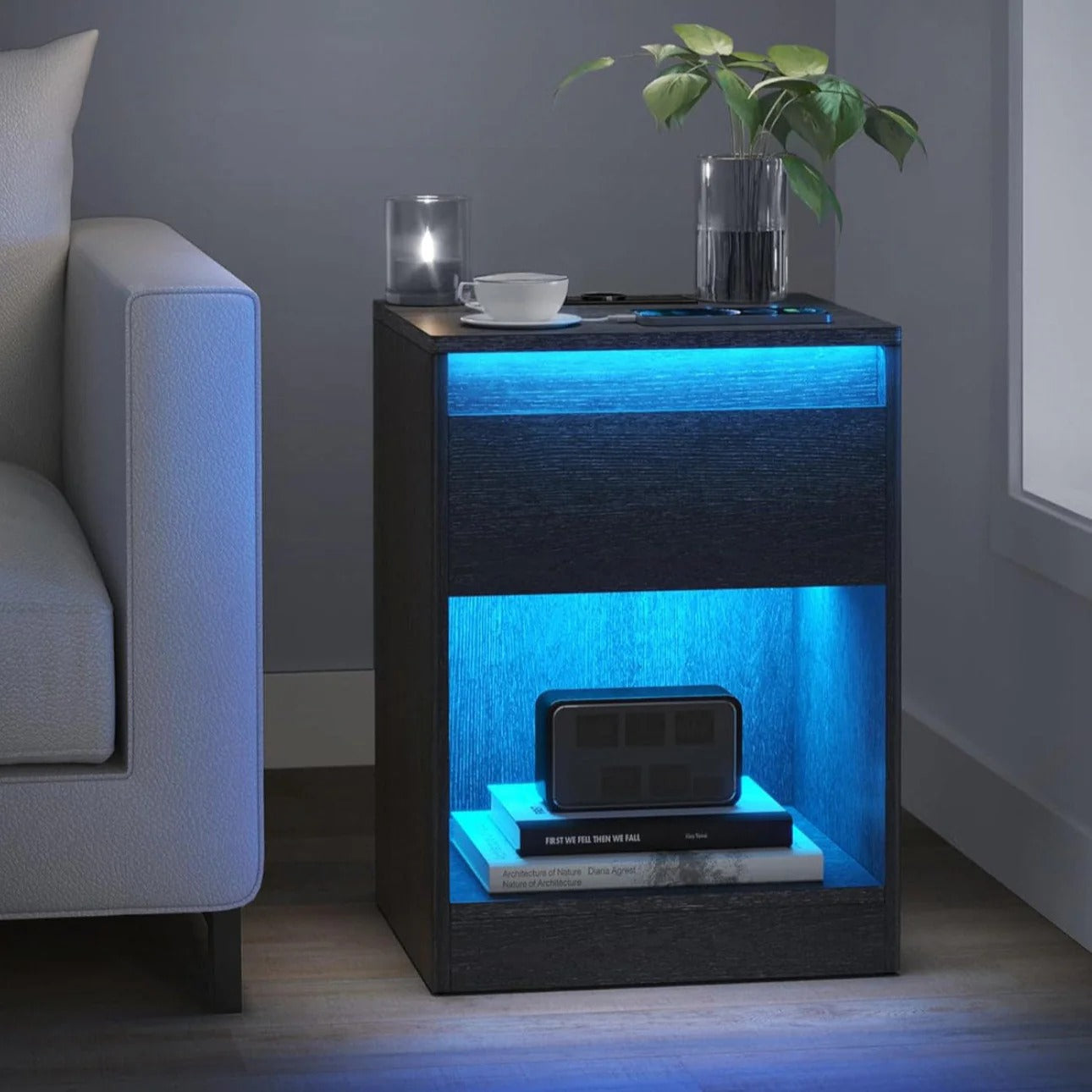 OMNI™ Table de nuit avec compartiment secret